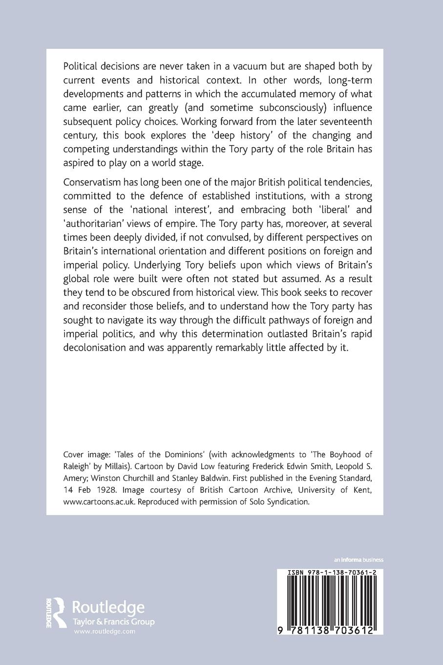 Rückseitencover The Tory World