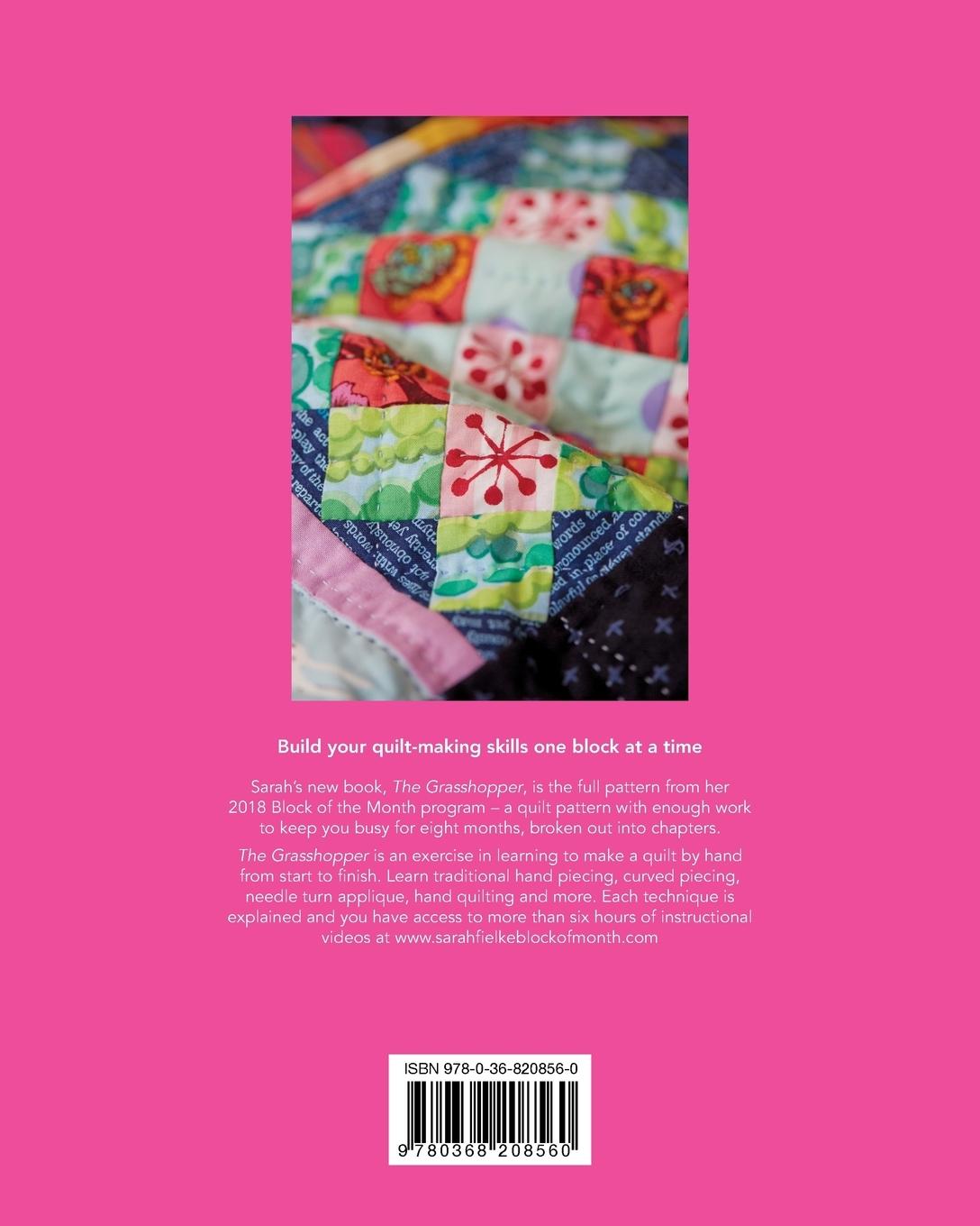 Rückseitencover The Grasshopper Quilt pattern and instructional videos