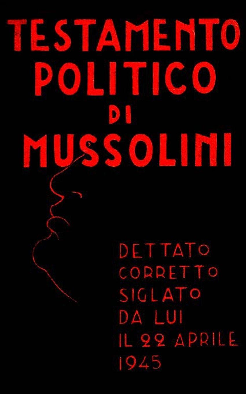 Vorderes Coverbild Testamento politico di Mussolini