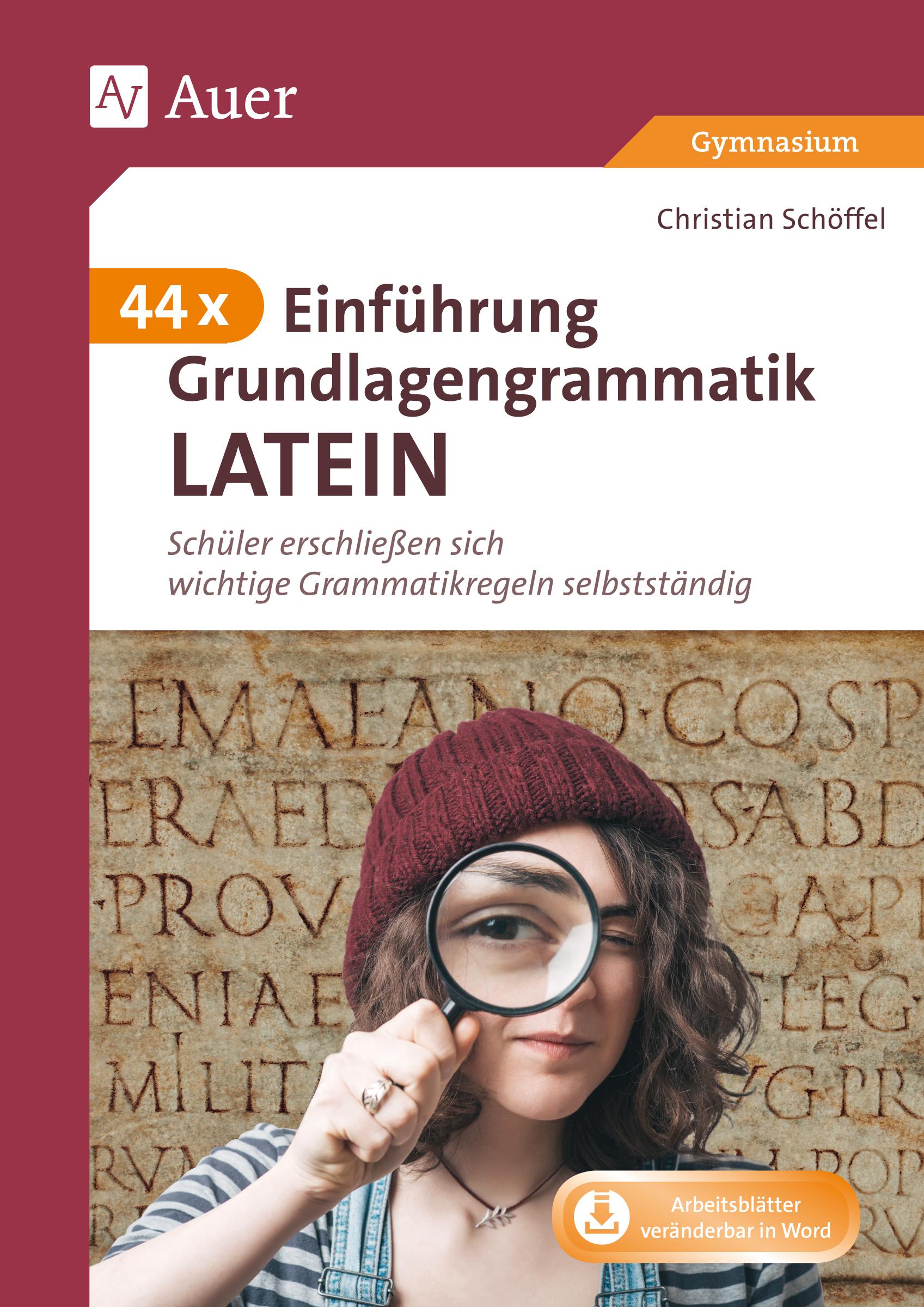 Vorderes Coverbild 44 x Einführung Grundlagengrammatik Latein