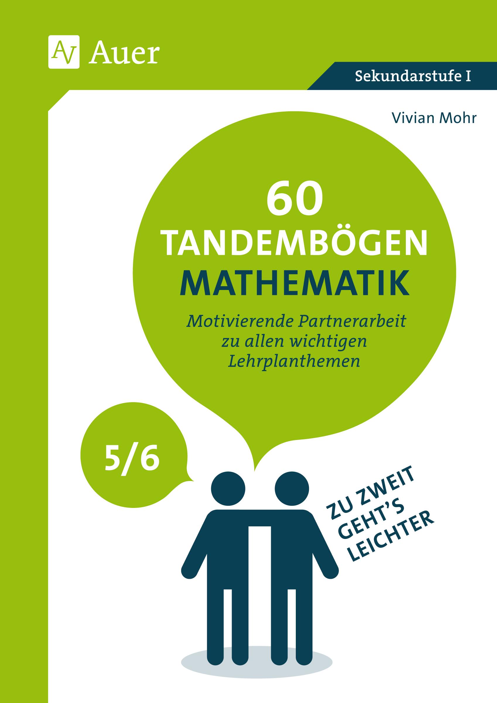 Vorderes Coverbild 60 Tandembögen Mathematik in den Klassen 5 und 6