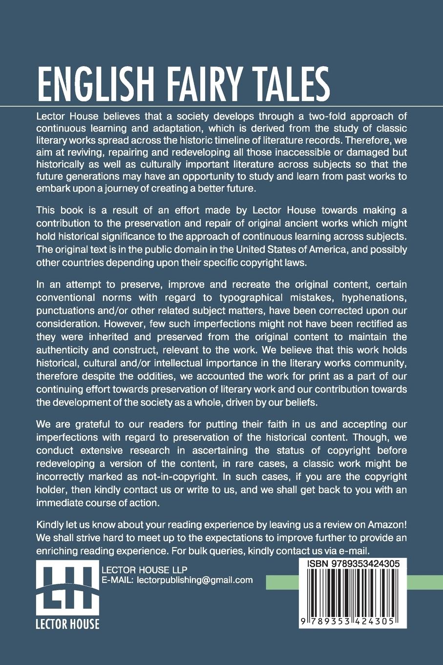 Rückseitencover English Fairy Tales