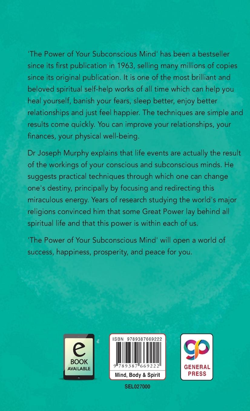 Rückseitencover The Power of Your Subconscious Mind