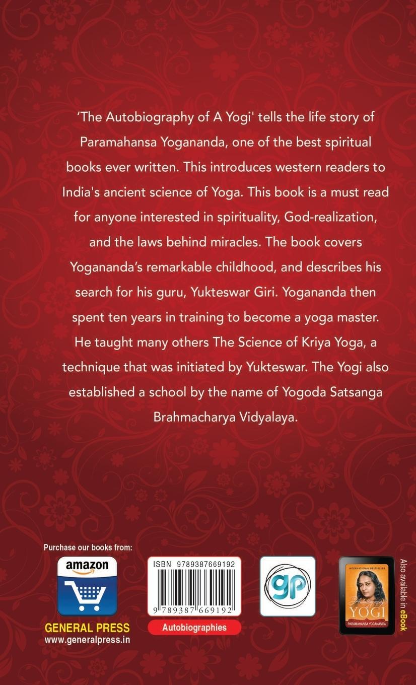 Rückseitencover The Autobiography of a Yogi