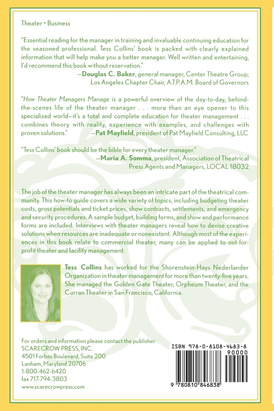 Rückseitencover How Theater Managers Manage