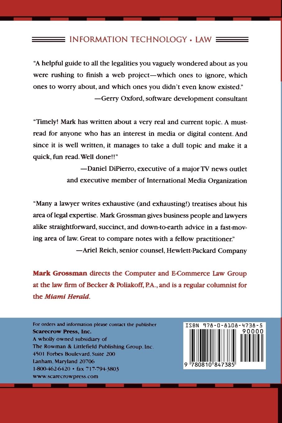 Rückseitencover Technology Law