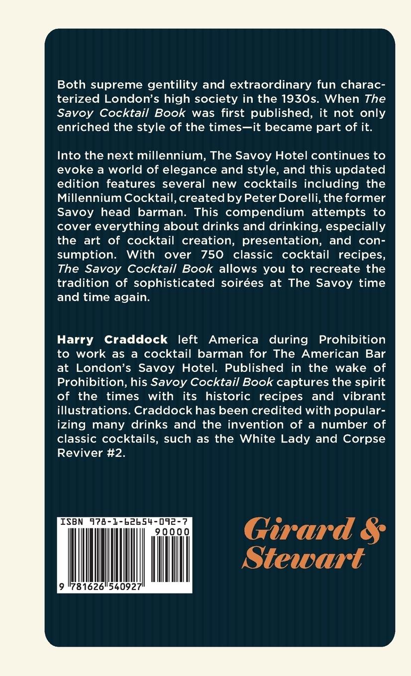 Rückseitencover The Savoy Cocktail Book