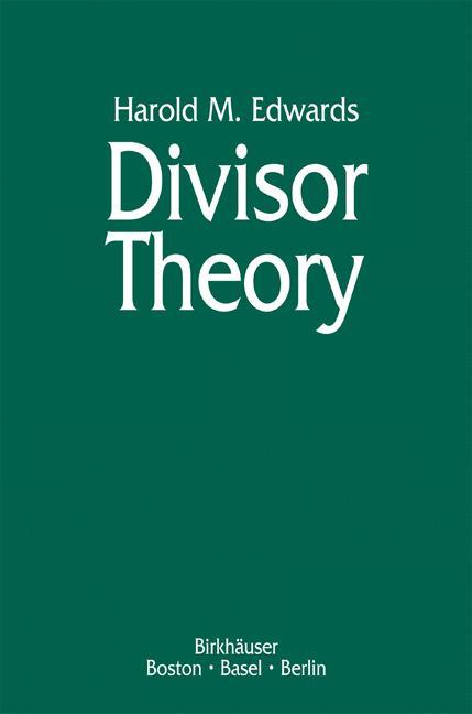Vorderes Coverbild Divisor Theory