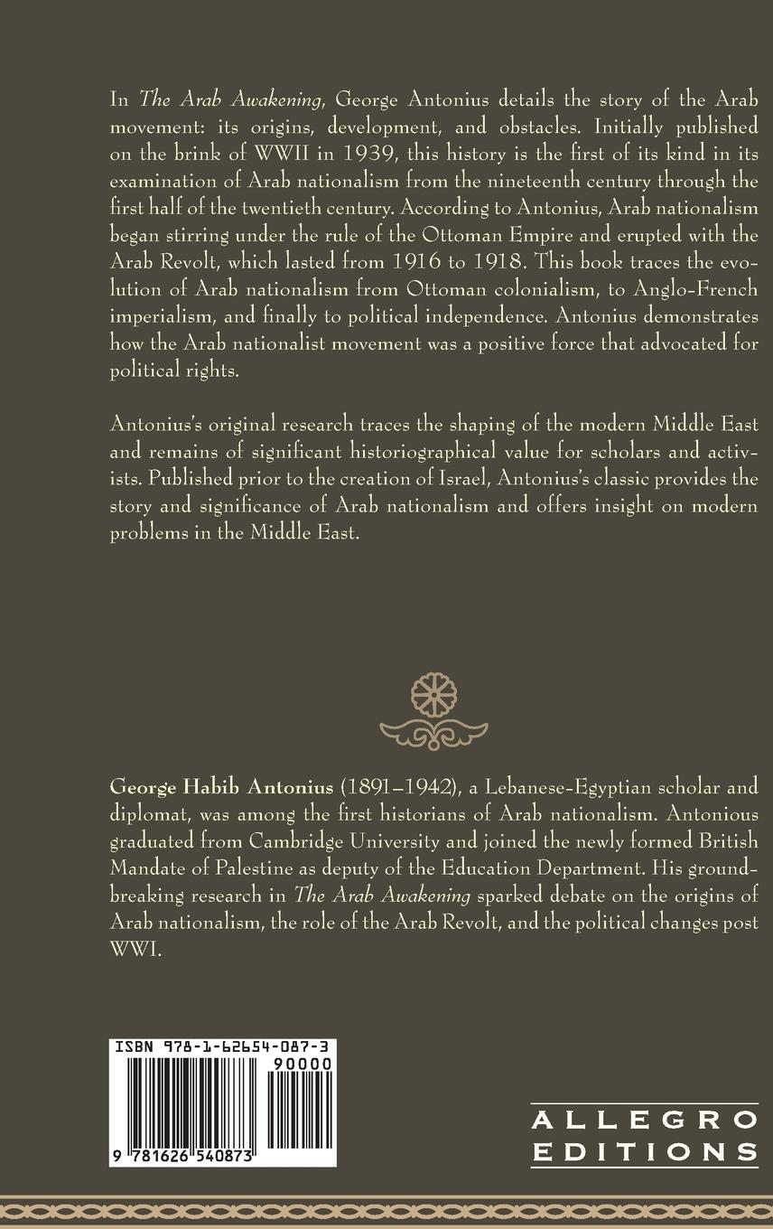 Rückseitencover The Arab Awakening