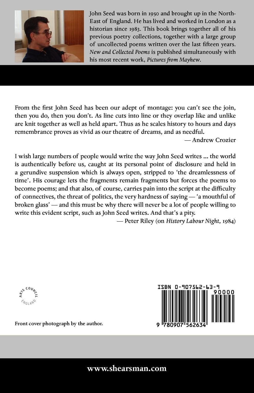 Rückseitencover New and Collected Poems