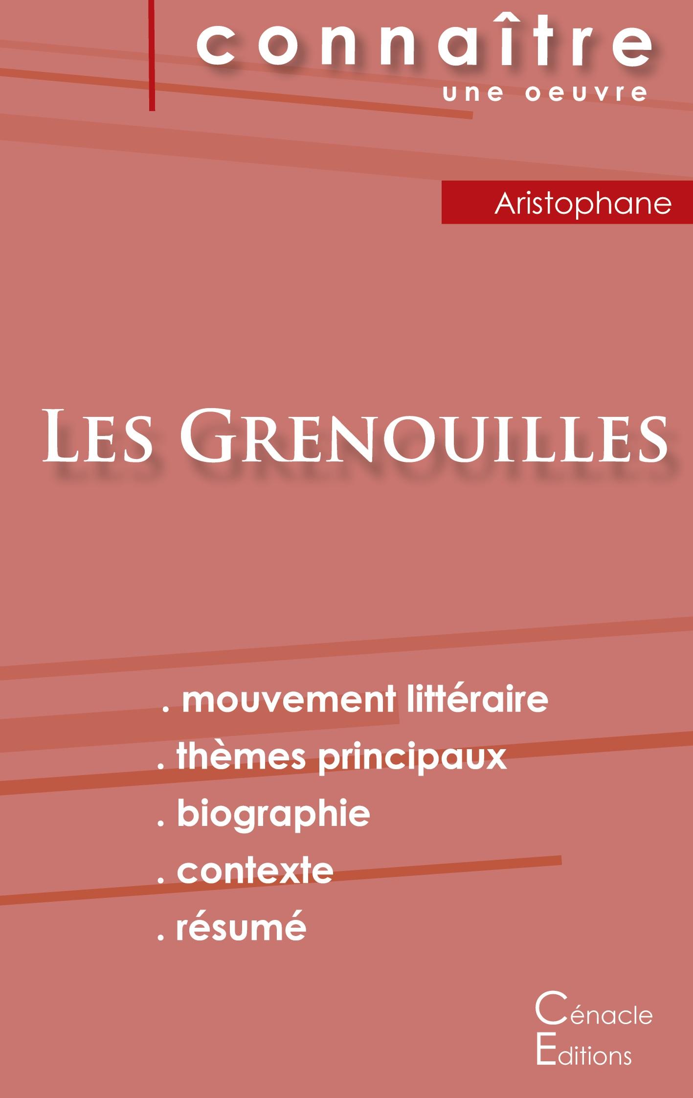 Vorderes Coverbild Fiche de lecture Les Grenouilles de Aristophane (Analyse littéraire de référence et résumé complet)