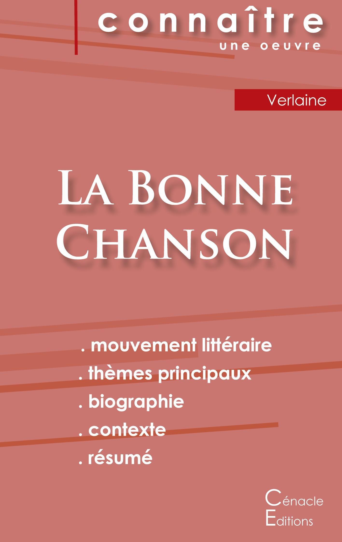 Vorderes Coverbild Fiche de lecture La Bonne Chanson de Verlaine (Analyse littéraire de référence et résumé complet)