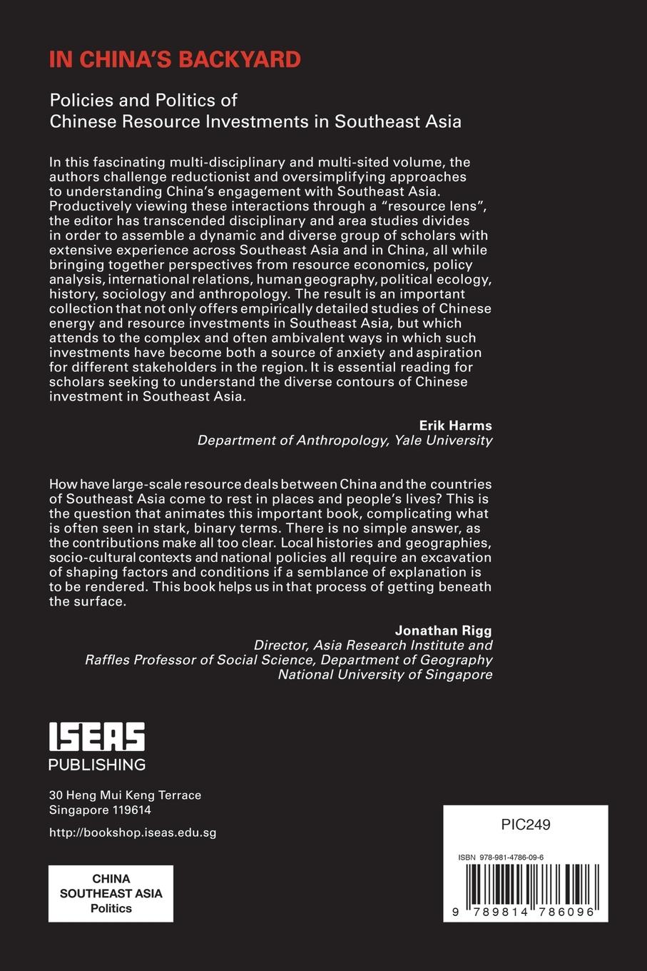 Rückseitencover In China's Backyard