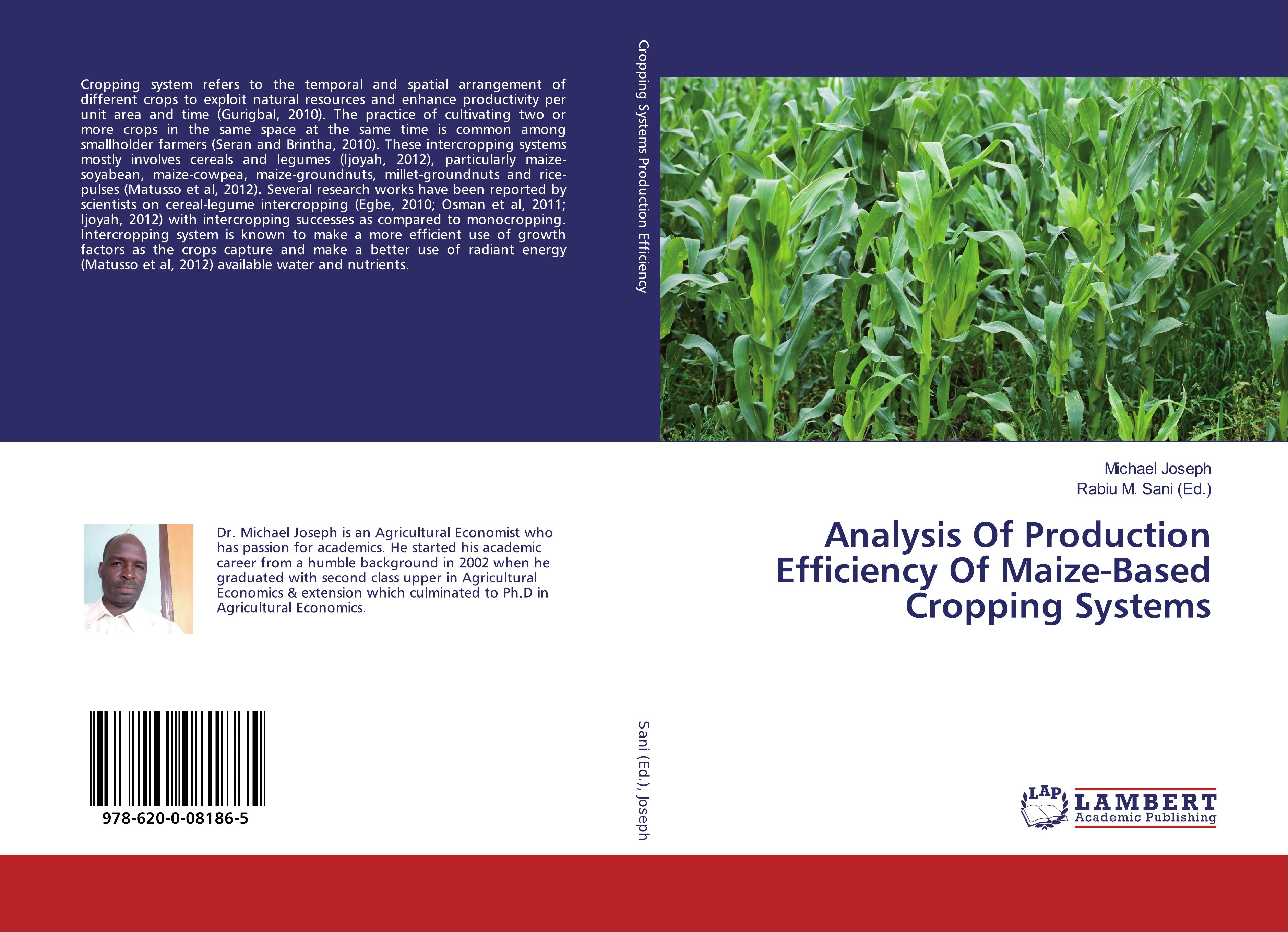 Vorderes Coverbild Analysis Of Production Efficiency Of Maize-Based Cropping Systems