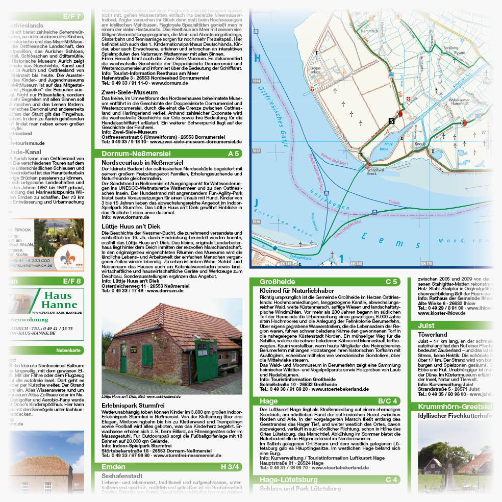 Beispielinhalt (Bild) Ostfriesische Nordseeküste, Westlicher Teil 1:50 000