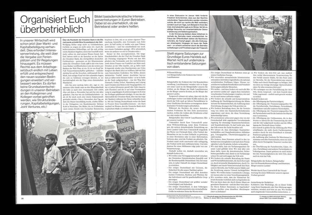 Beispielinhalt (Bild) Das Jahr 1990 freilegen