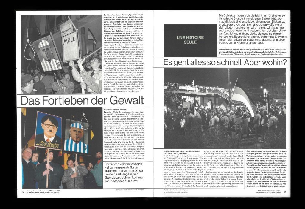 Beispielinhalt (Bild) Das Jahr 1990 freilegen