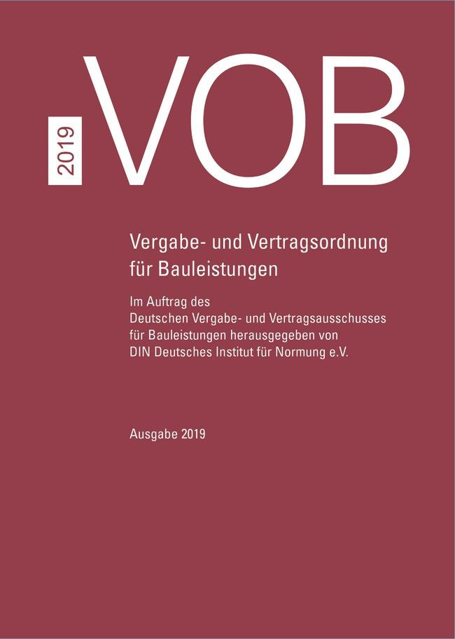 Vorderes Coverbild VOB Gesamtausgabe 2019