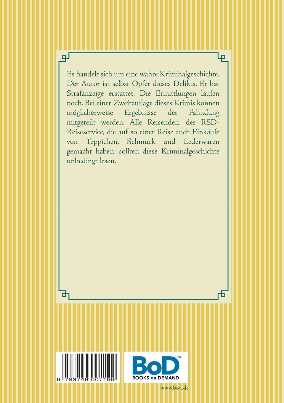 Rückseitencover RSD Travel Service