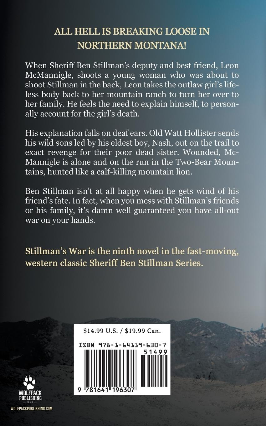 Rückseitencover Stillman's War (A Sheriff Ben Stillman Western)