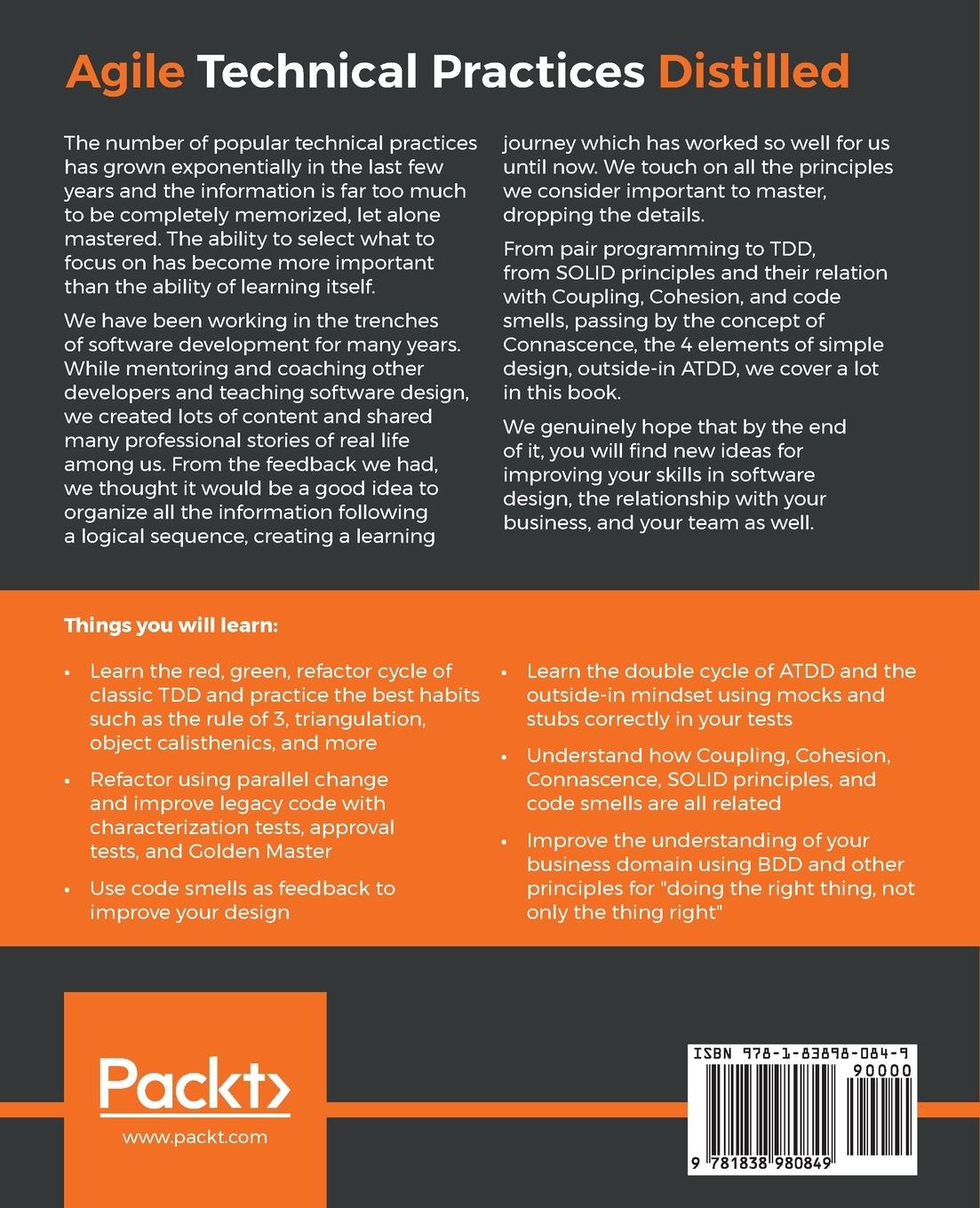 Rückseitencover Agile Technical Practices Distilled