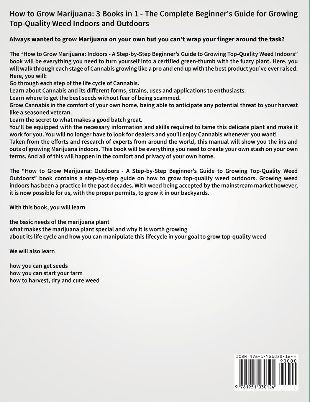 Rückseitencover How to Grow Marijuana