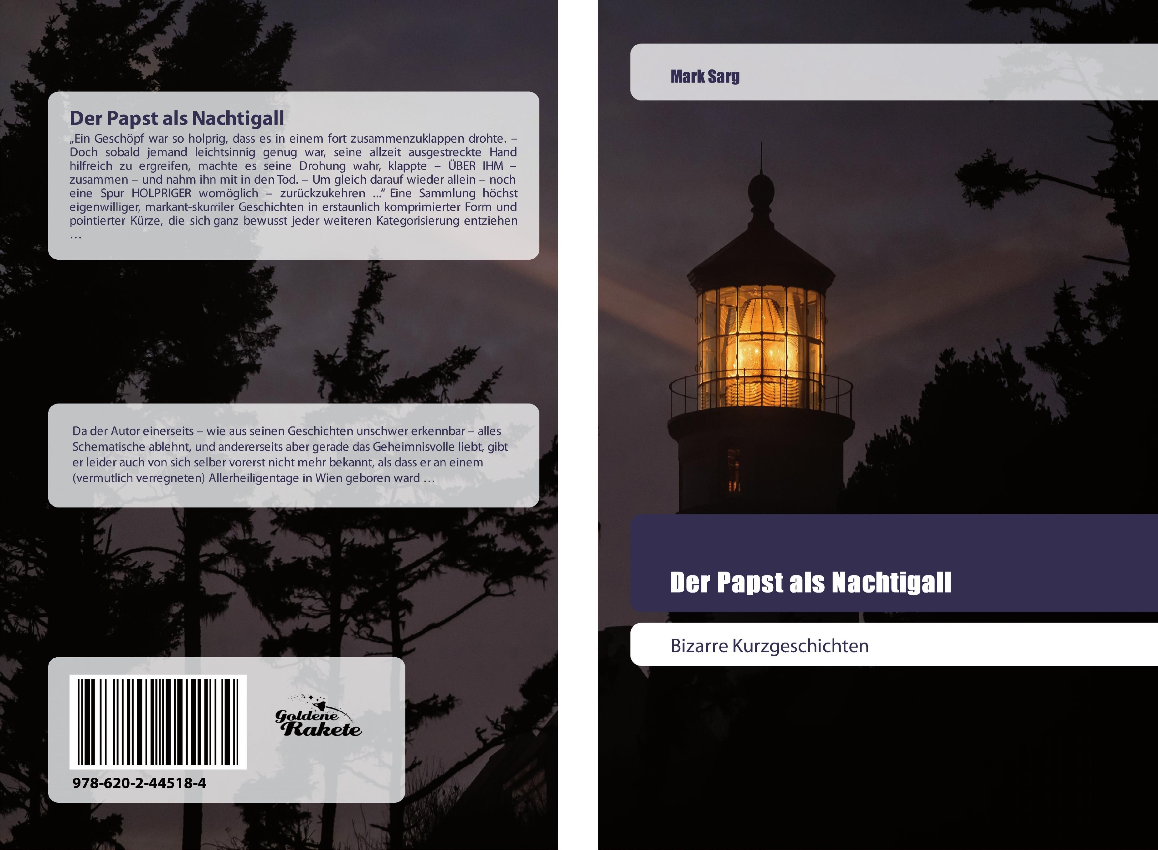 Vorderes Coverbild Der Papst als Nachtigall