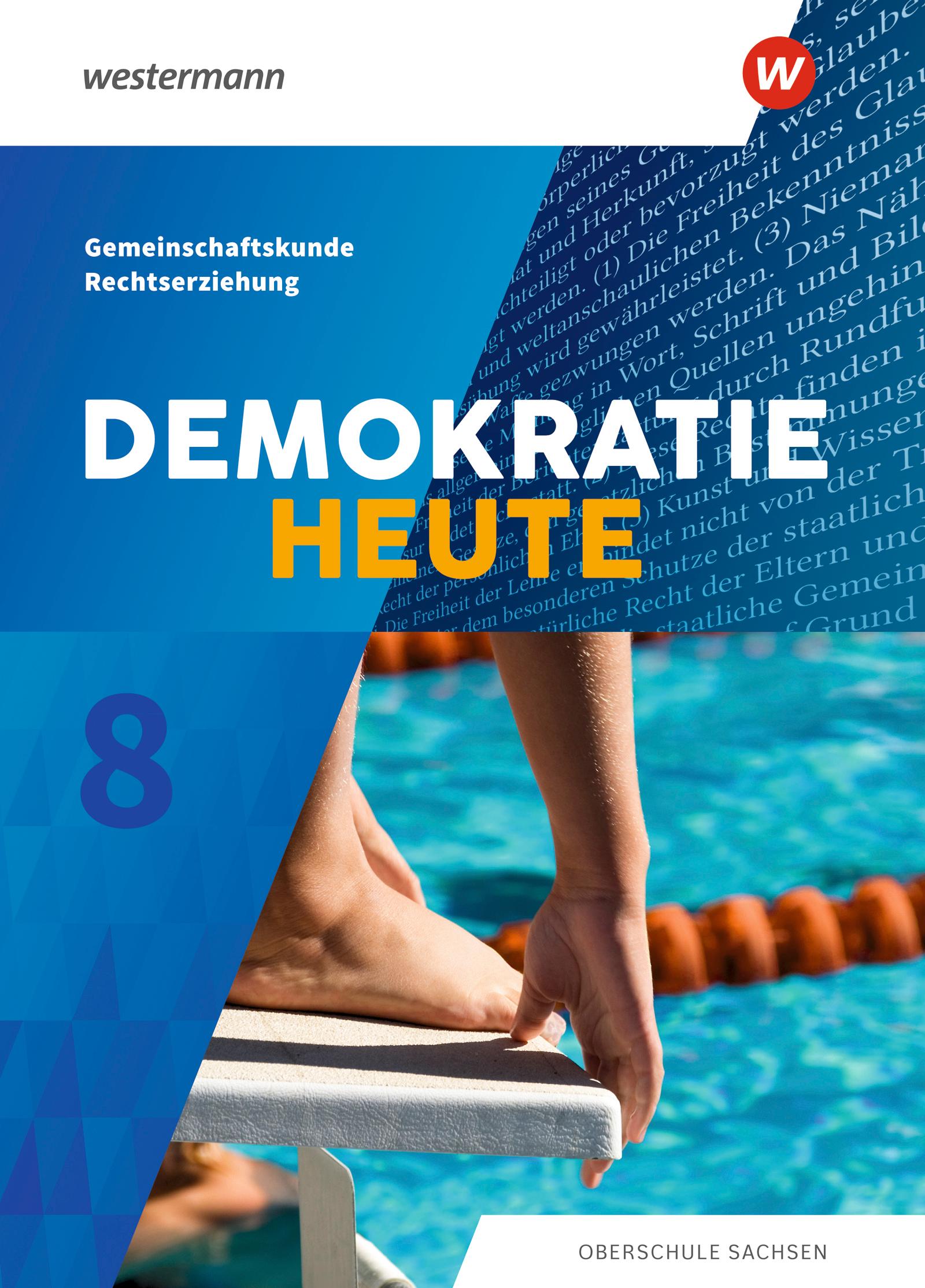 Vorderes Coverbild Demokratie heute 8. Schulbuch. Sachsen