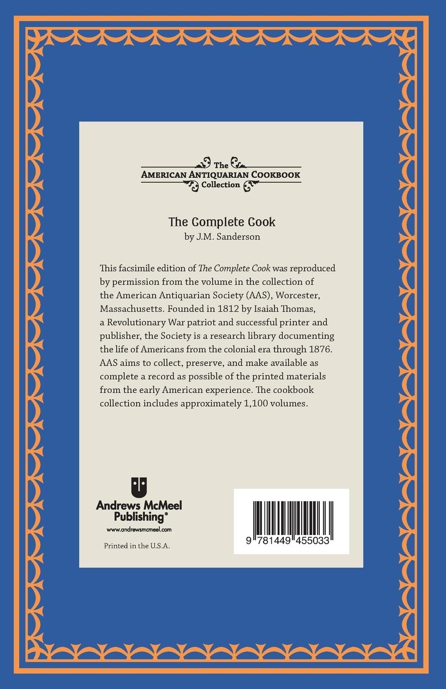 Rückseitencover The Complete Cook
