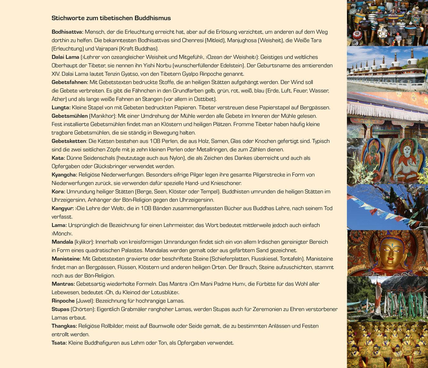 Beispielinhalt (Bild) Reiseführer Tibet