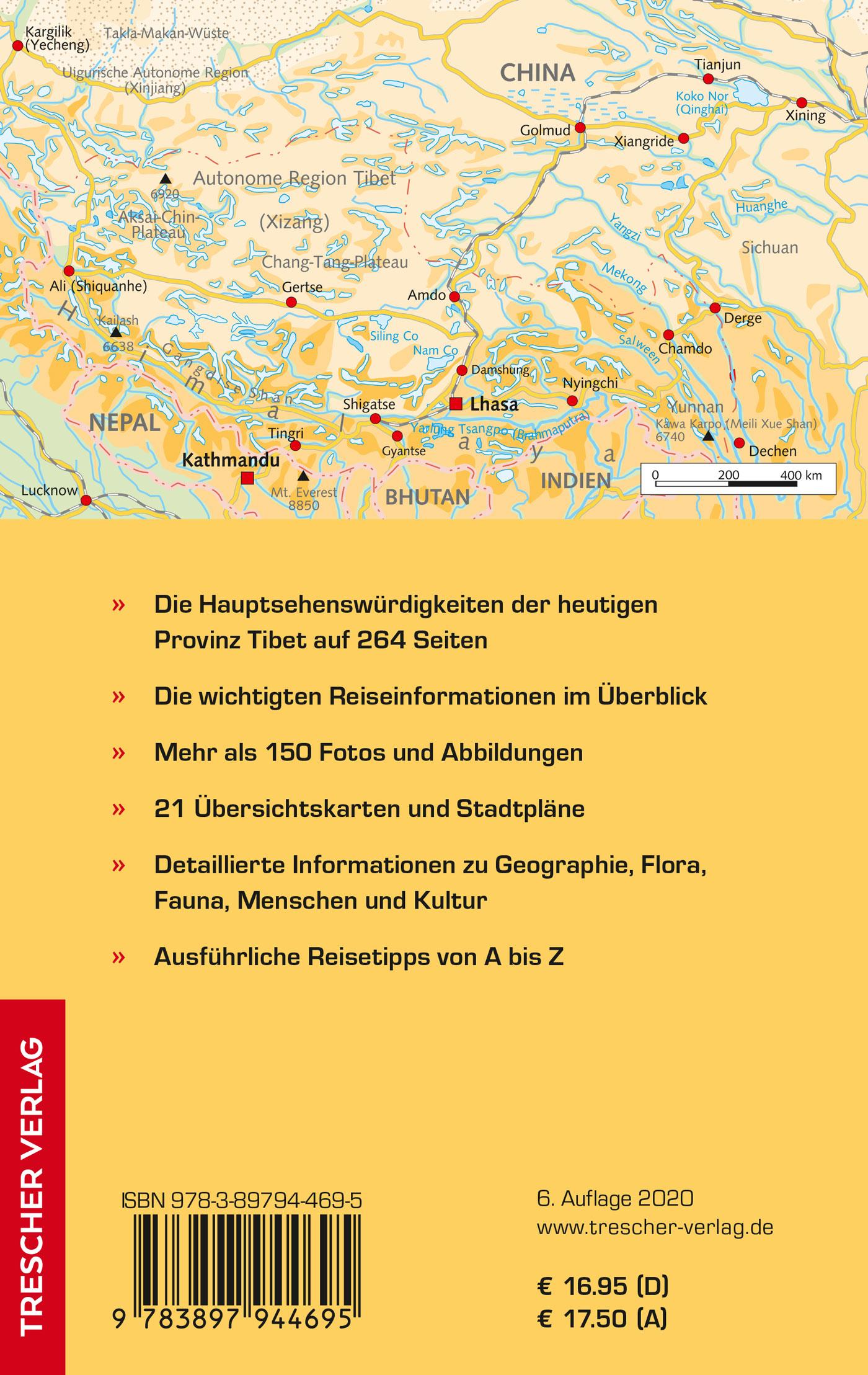 Rückseitencover Reiseführer Tibet