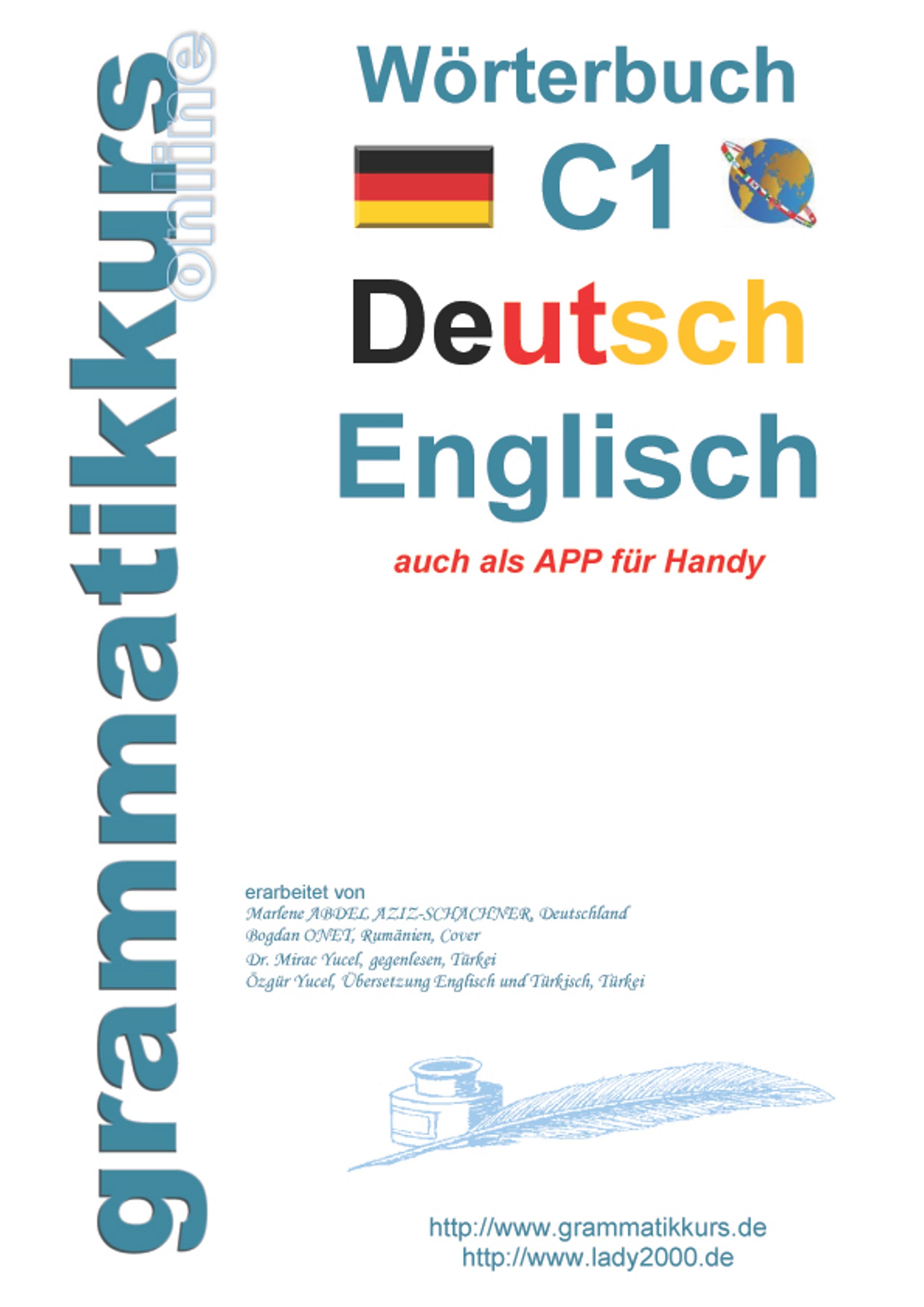 Vorderes Coverbild Wörterbuch C1 Deutsch - Englisch