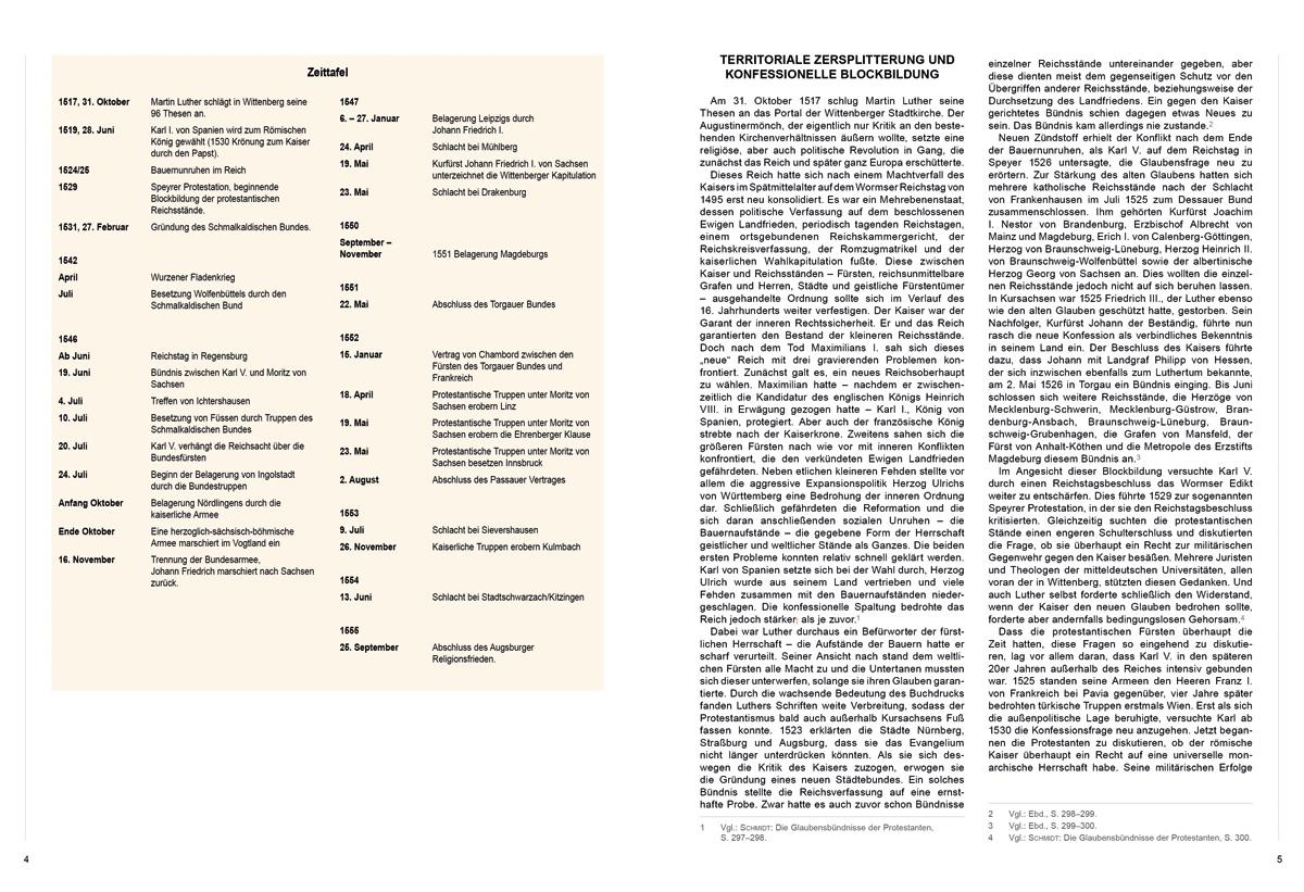 Beispielinhalt (Bild) Die Heere des Schmalkaldischen Krieges