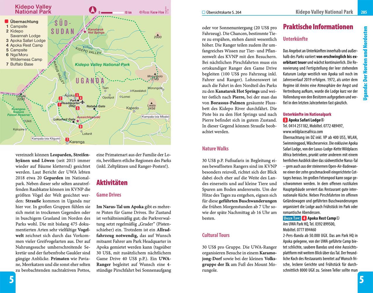 Beispielinhalt (Bild) Reise Know-How Reiseführer Uganda, Ruanda, Ost-Kongo