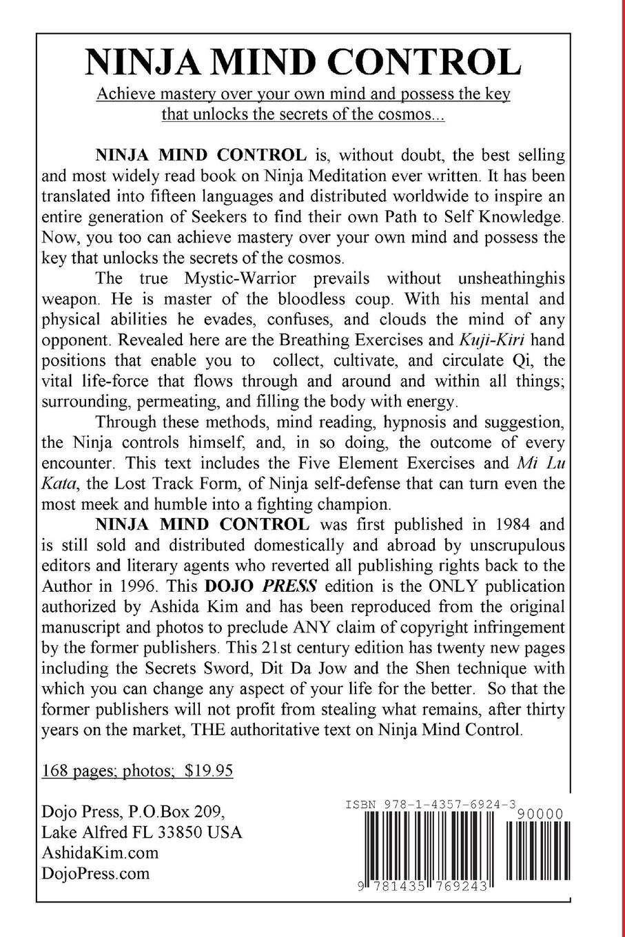 Rückseitencover Ninja Mind Control
