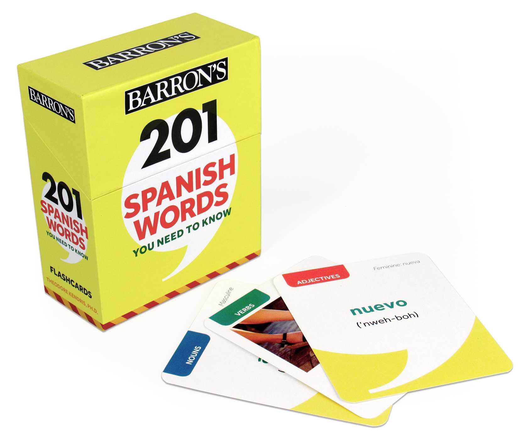 Vorderes Coverbild 201 Spanish Words You Need to Know Flashcards