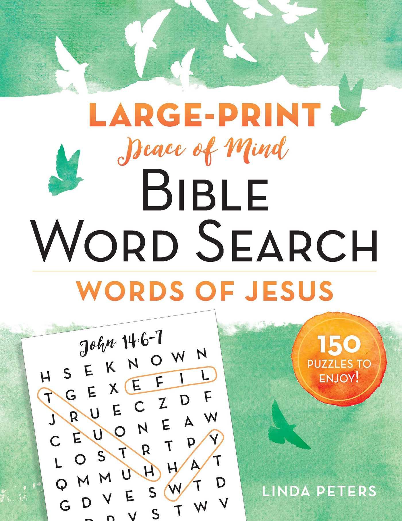 Vorderes Coverbild Peace of Mind Bible Word Search: Words of Jesus