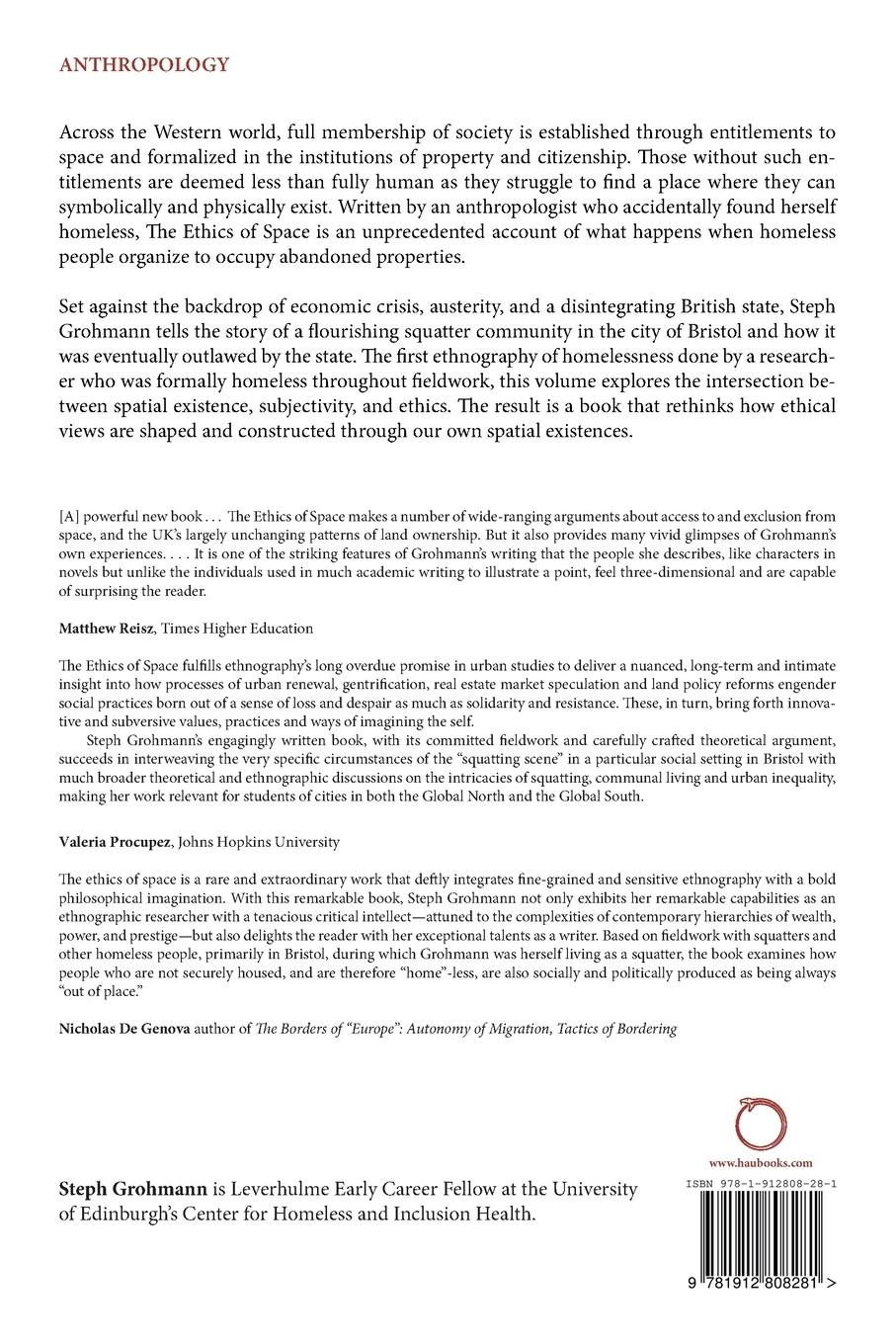 Rückseitencover The Ethics of Space