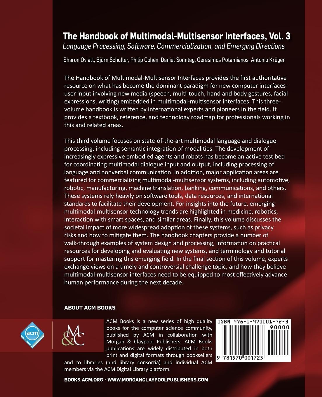 Rückseitencover The Handbook of Multimodal-Multisensor Interfaces, Volume 3