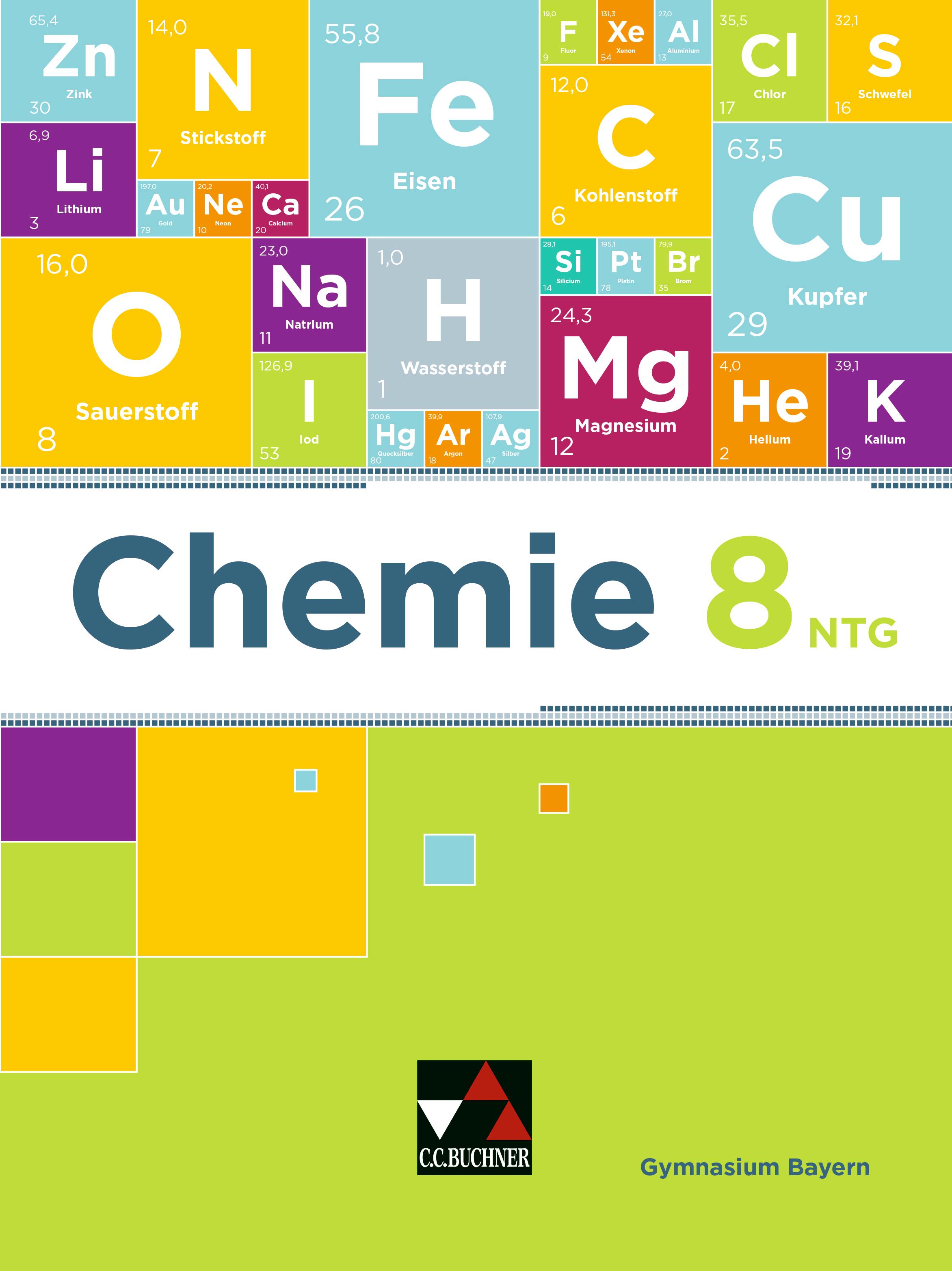Vorderes Coverbild Chemie Bayern - neu 8 NTG Schülerband