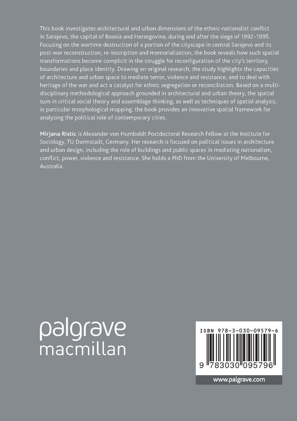 Rückseitencover Architecture, Urban Space and War