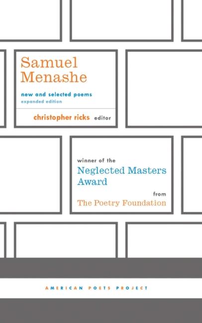 Vorderes Coverbild Samuel Menashe: New and Selected Poems: (American Poets Project #17)
