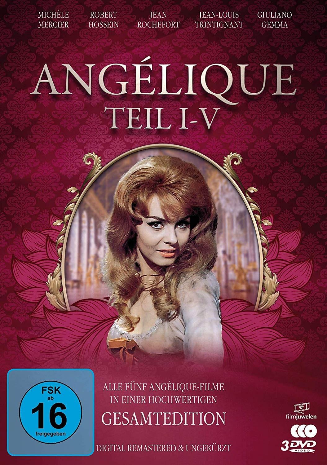 Vorderes Coverbild Angélique I-V - Gesamtedition (Alle 5 Filme - digital remastered). 3 DVDs
