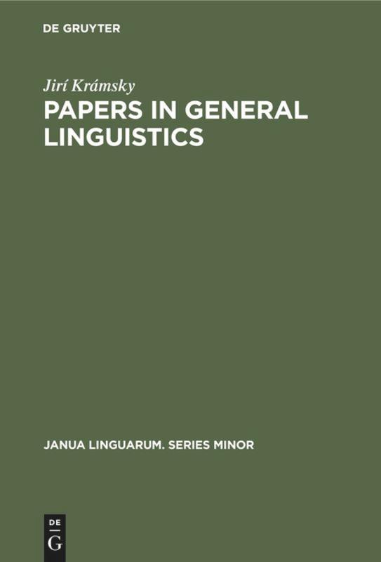 Vorderes Coverbild Papers in General Linguistics