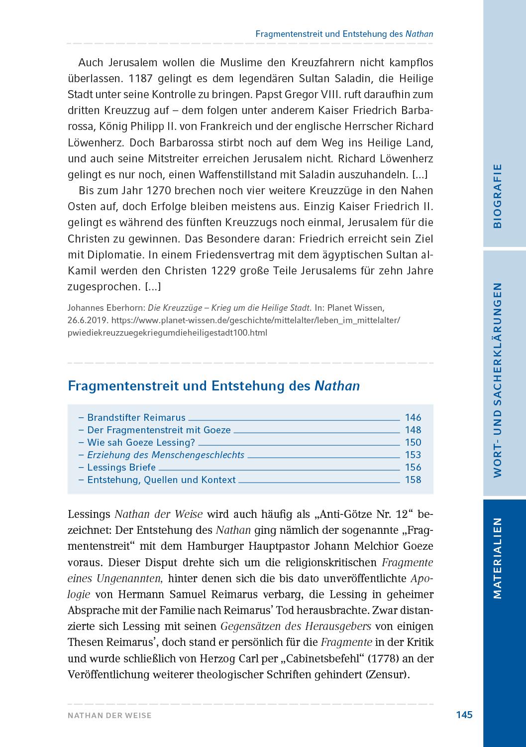 Beispielinhalt (Bild) Nathan der Weise
