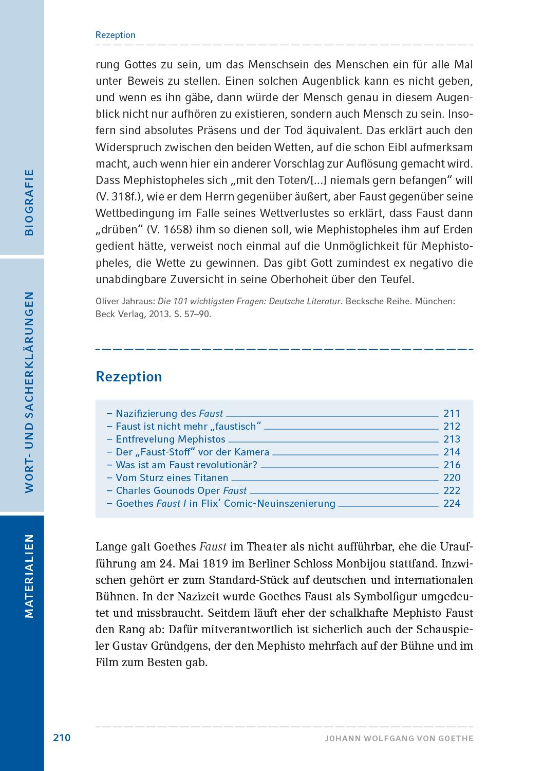 Beispielinhalt (Bild) Faust I