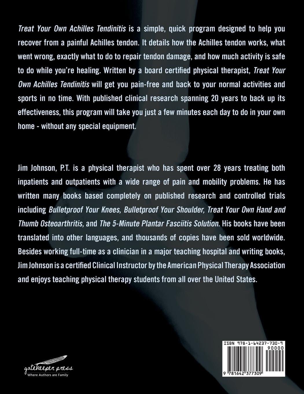 Rückseitencover Treat Your Own Achilles Tendinitis