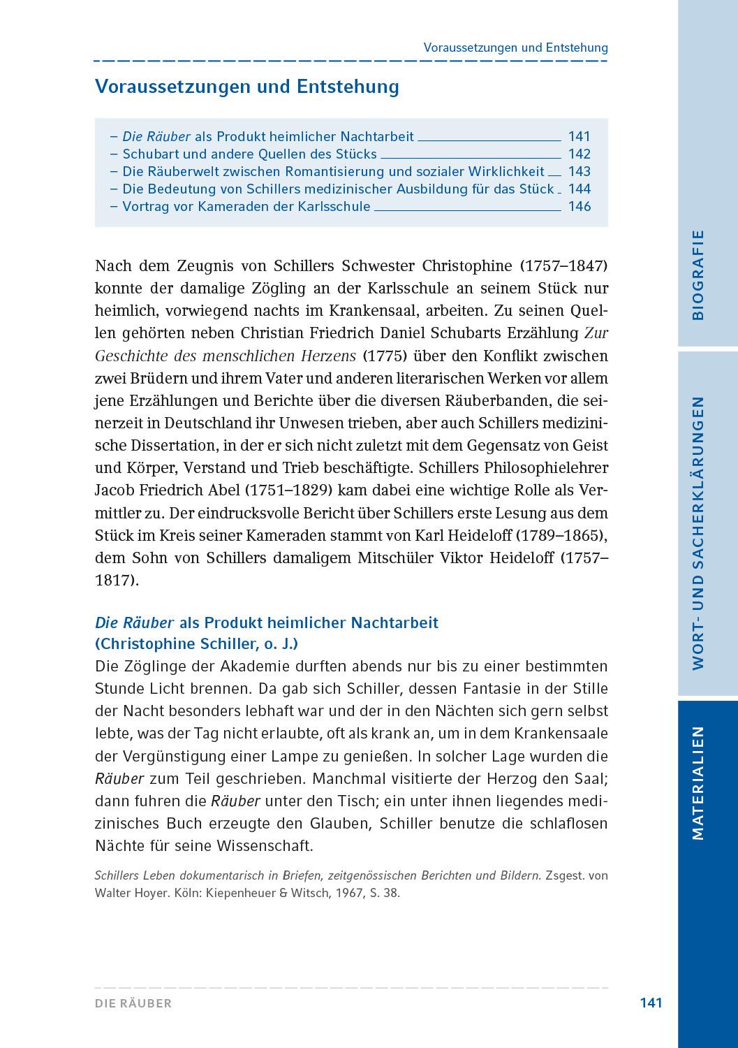 Beispielinhalt (Bild) Die Räuber