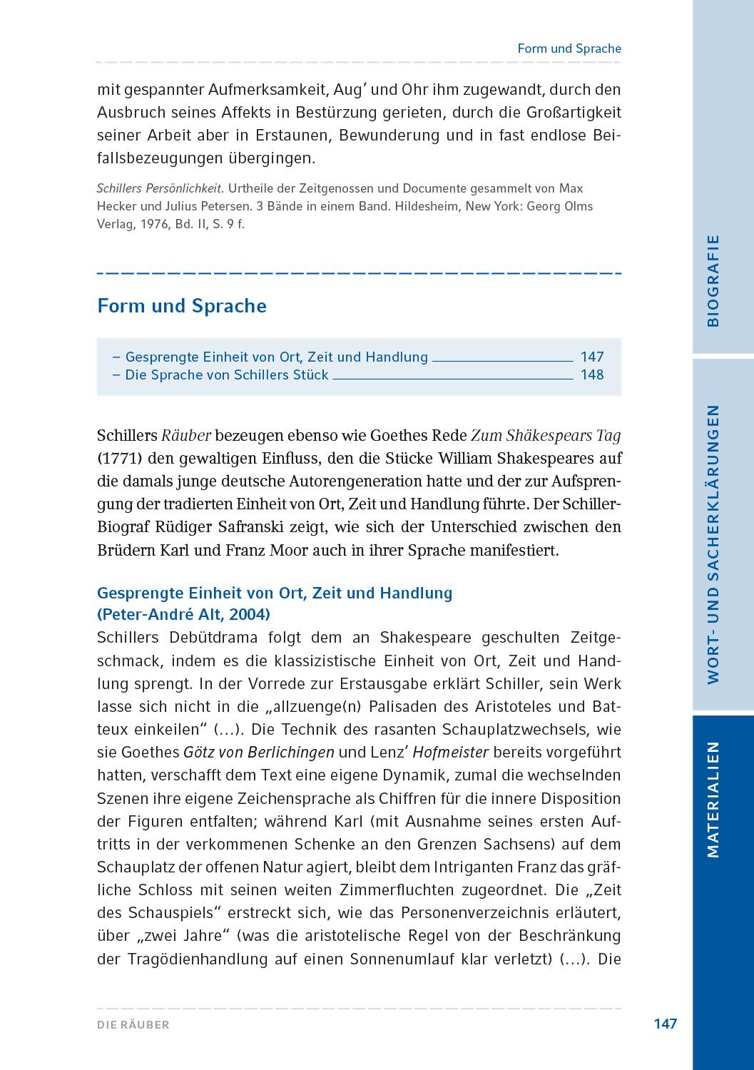 Beispielinhalt (Bild) Die Räuber