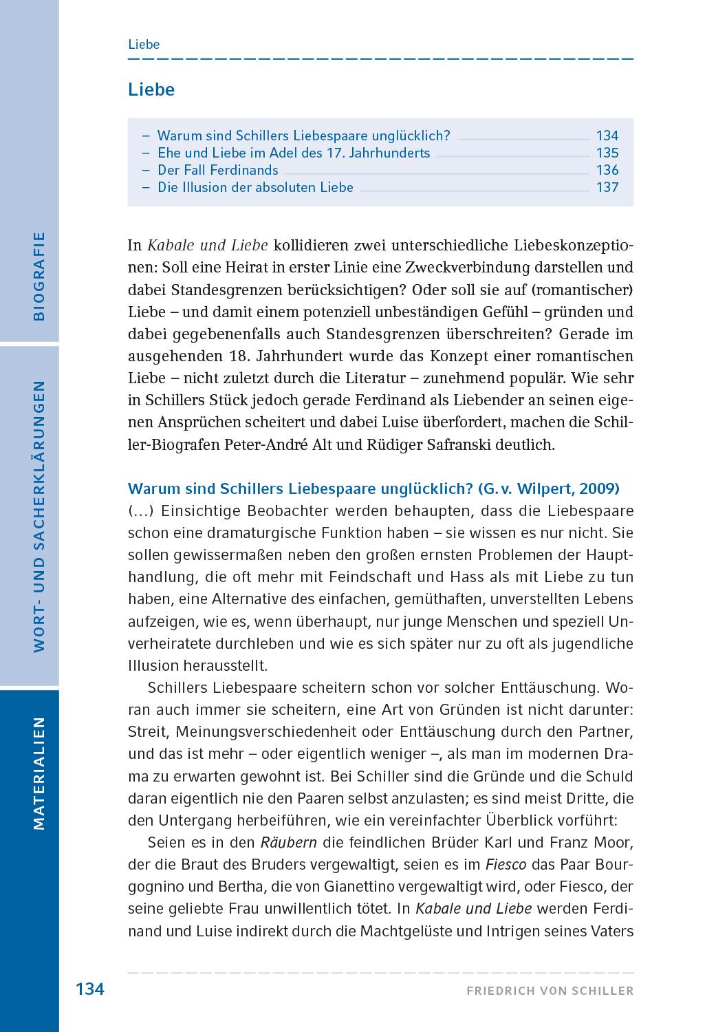 Beispielinhalt (Bild) Kabale und Liebe